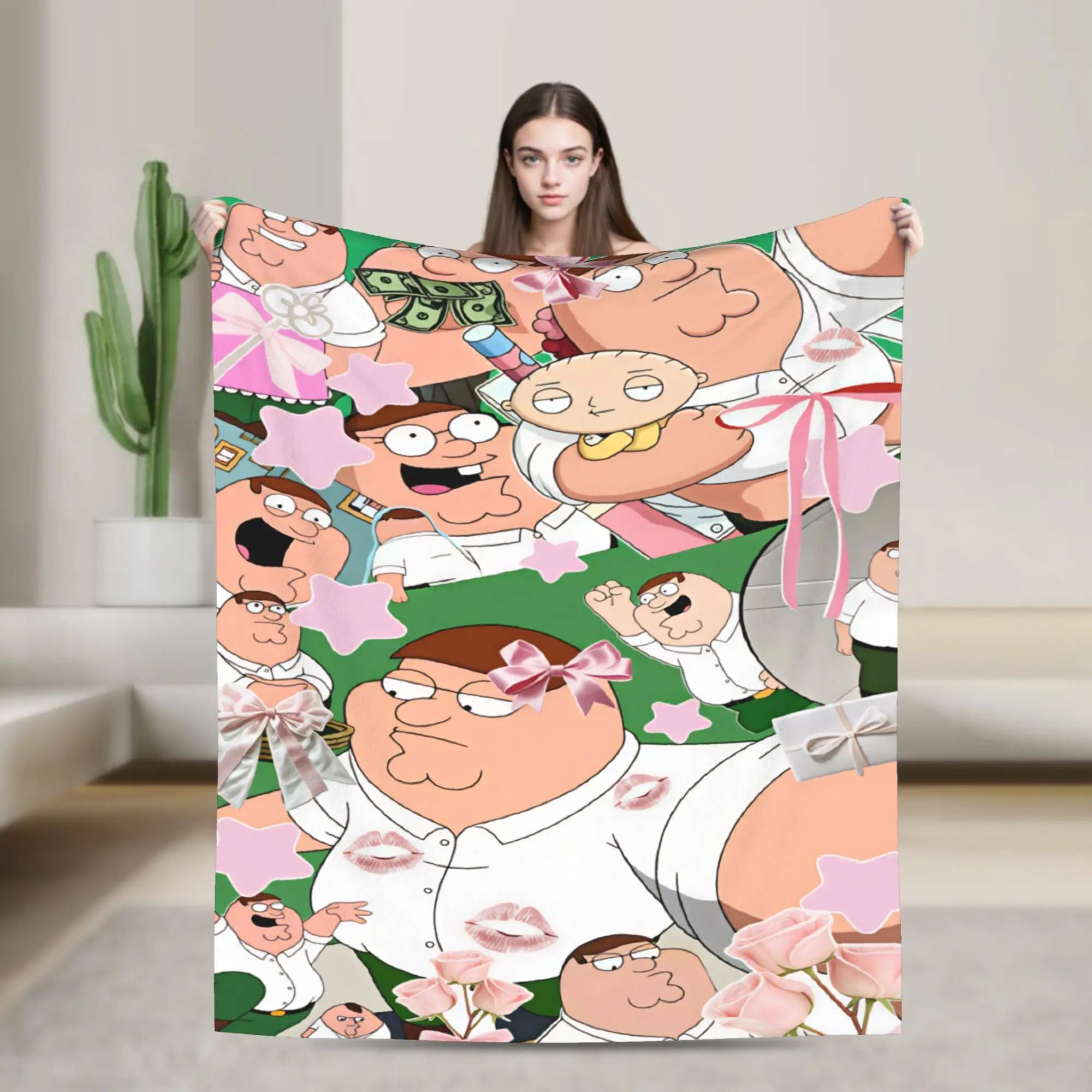 Peters Griffins Familys Guys Blanket Soft Warm Plush Bedding Throws For Home Decor Decorative Flannel Bedspread Bed Cover