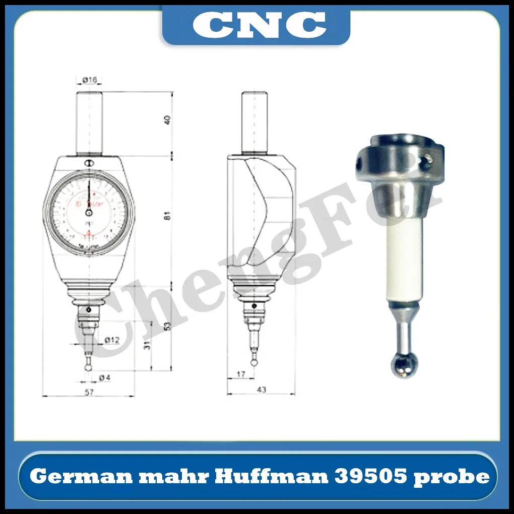 Recém-atualizado Cnc Alemanha Mahr 3d Universal Borda Finder Sonda Longa Original Hoffman Cerâmica Ponta de Prova 359505 Curto