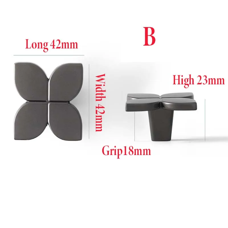 Light Luxury High-end Wardrobe Door Handle Modern Minimalist Gold Drawer Wine Shoe Cabinet Black Nordic Style Cabinet Door Konbs