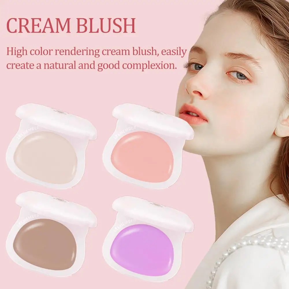 Ours eau lumière miroitant Blush crème multi-usage naturel Rose Rose Blush clair Transparent Contour surligneur maquillage pour femmes S0I8