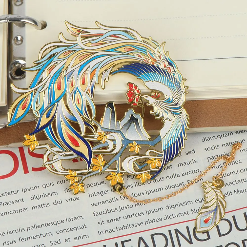 

Beast Office Supplies Student Gift Stationery Retro Metal Pagination Mark Metal Bookmark Book Clip Chinese Style Brass Bookmark