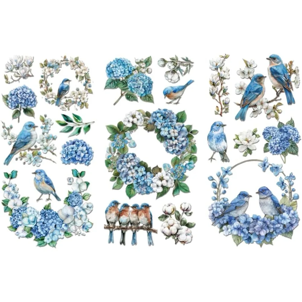 esfregar-decalques-de-transferencia-para-6-x-12-3-pecas-adesivo-a-prova-d'agua-passaro-azul-para-comoda-lingerie-baus-gaveta-vidro-porcelana-madeira