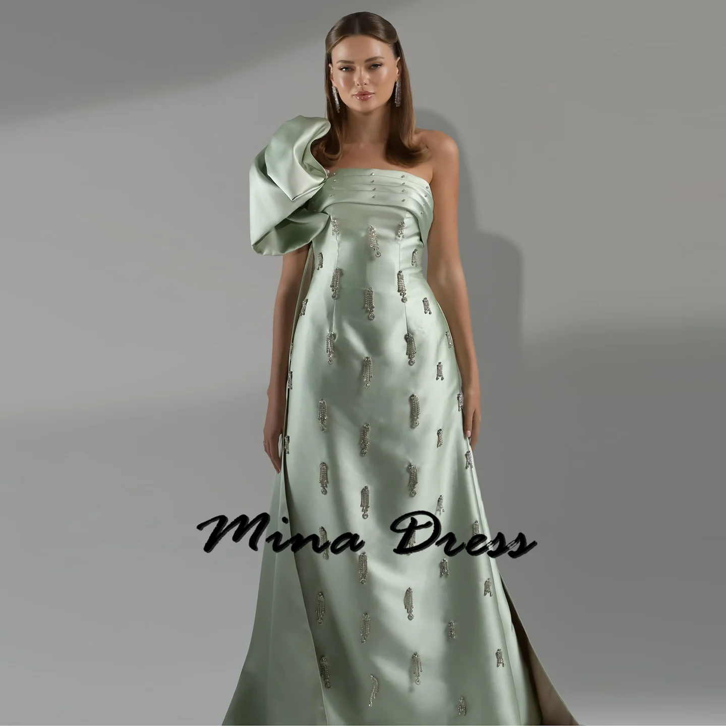 

Mina Customized Elegant Evening Dress Elegant Party Dresses 2024 Women's Evening Gown Luxurious Royal Engagement Dress Prom Gala