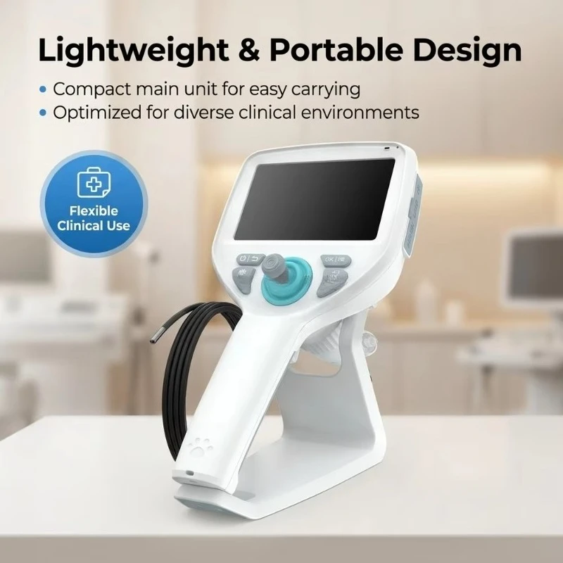 Touch Screen Control 4K Veterinary Endoscope Workstation for Laparoscopic Surgery with instrument channel