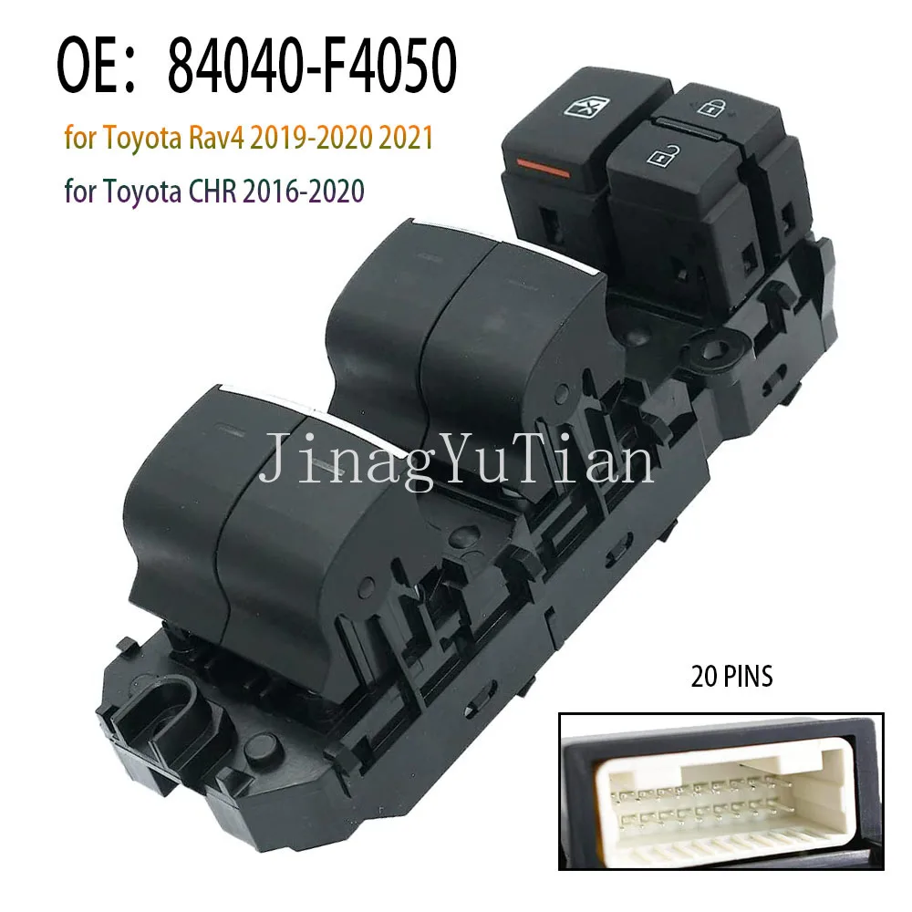 

Electric Power Window Lifter Control Switch Button Auto Parts 84040F4050 for Toyota RAV4 CHR 2018 2019 2020 2021 Car Accessories