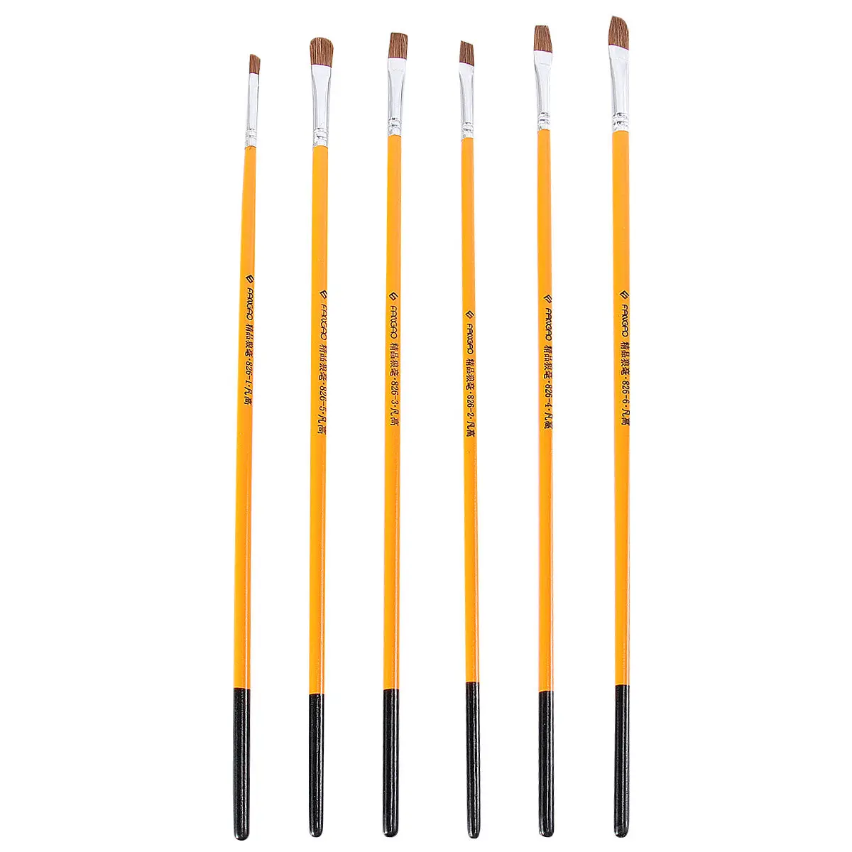 

6Pcs Painting Brush Set Professional Watercolor Oil Acrylic Gouache Drawing Brushes for Artists Students Versatile Painting