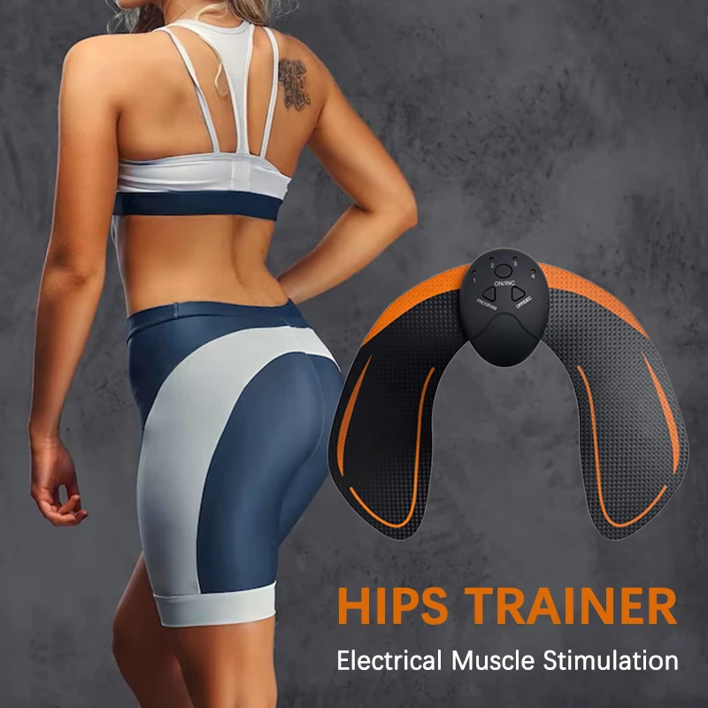 EMS Hip Muscle Stimulator Fitness Lifting Buttock Abdominal Arms Legs Trainer Weight Loss Body Slimming Massage With Gel Pads