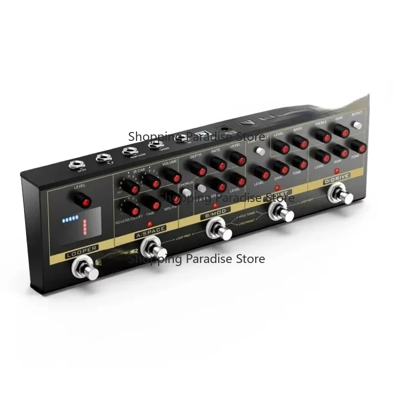 Pedal de Efeitos para Guitarra em Promoção com 72 IR Cabinets, 9 Loops, Afinador, Overdrive, Distorção, Chorus e Multi