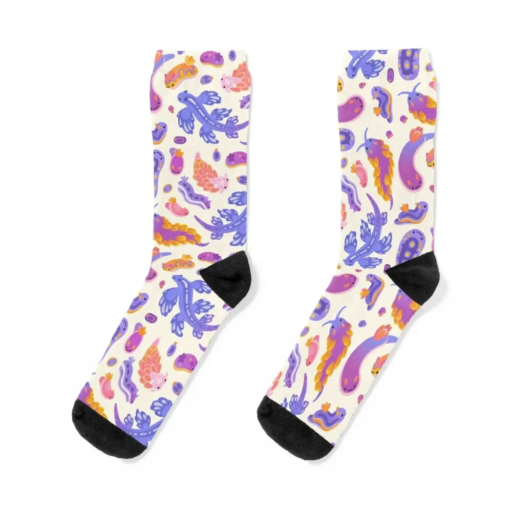 

Sea slug - pastel Socks Stockings man with print Socks Female Men's