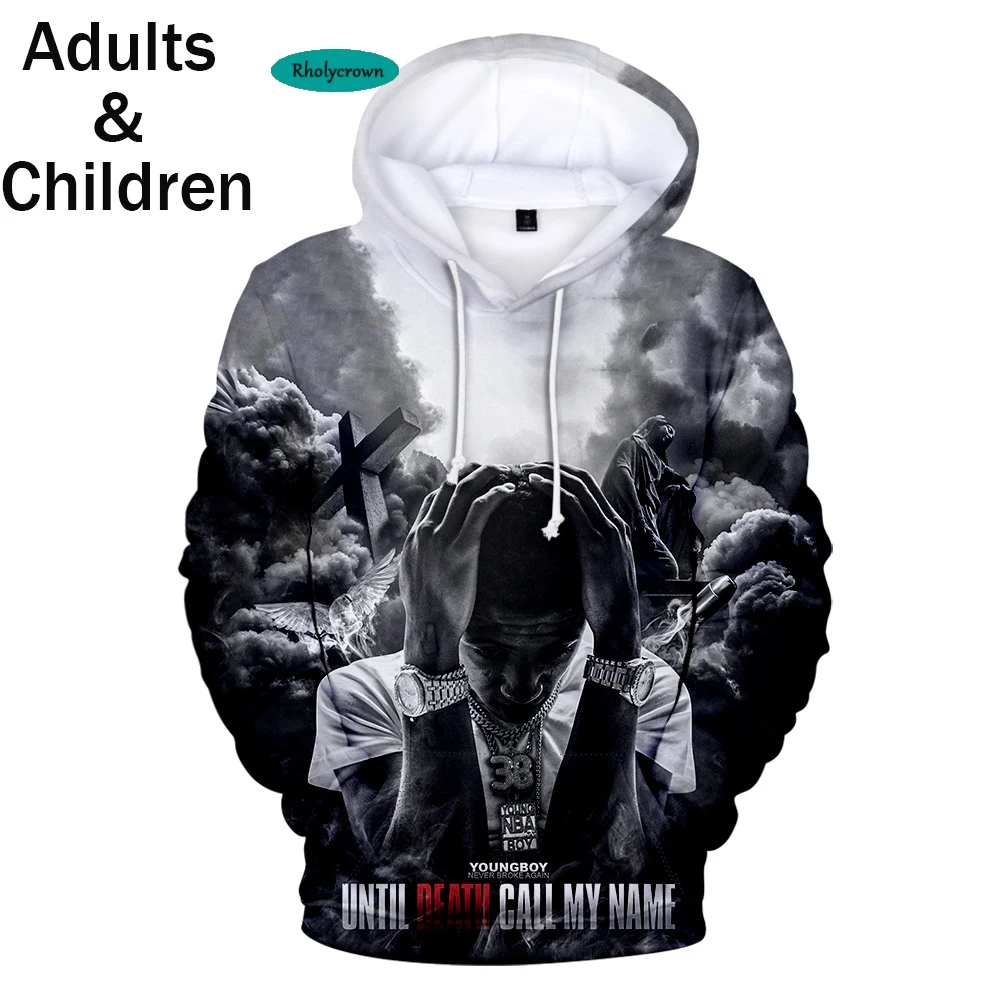 

3D Youngboy Never Broke Again Hoodies Men Sweatshirts Casual Pullovers Clothing Women Harajuku Rapper Boy Girl Hooded Full