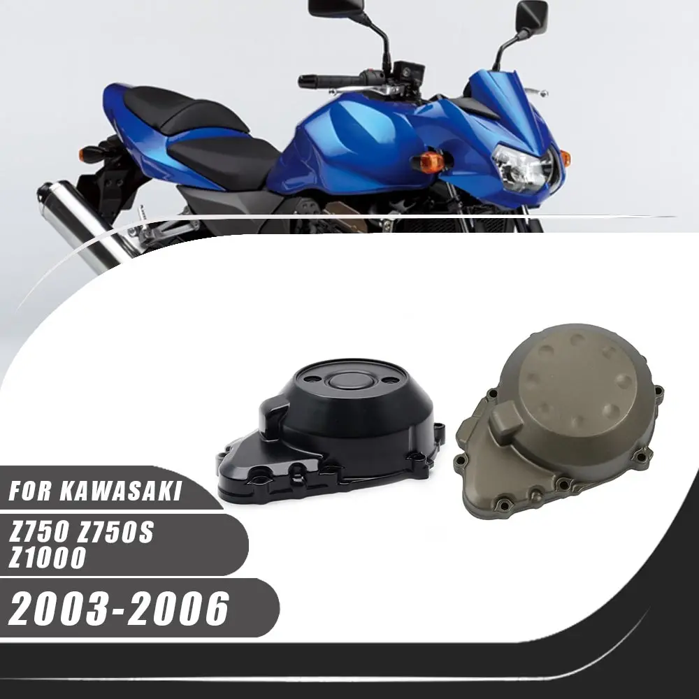 

Fit Z750 750S Motorcycle Accessories Left Aluminum Crankcase Engine Stator Cover For Kawasaki Z750 Z750S 2003 2004 2005 2006