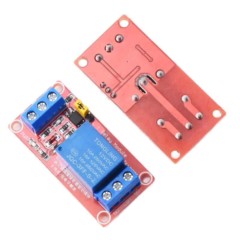 

Low-Level Trigger with Optical Coupler Holder, 1-Channel 5V/12V/24V Relay Module Board
