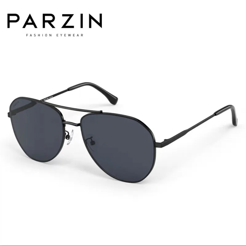 PARZIN Polarized Sunglasses Men Nylon Lens Alloy Large Frame Sports Sunglasses Male Pilot Driving Glasses New 8325