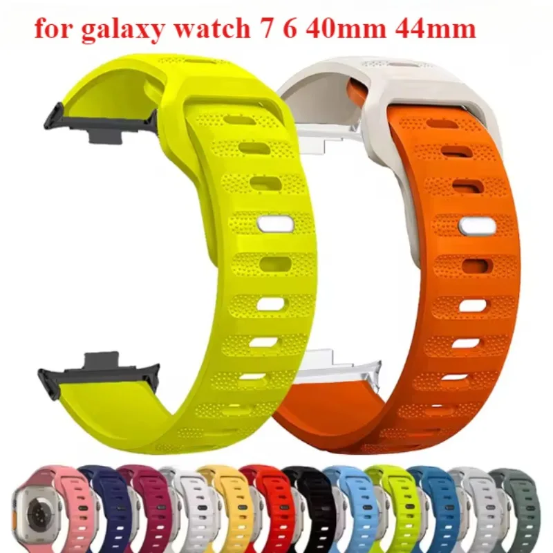 Silikonarmband für Samsung Galaxy Watch 6/5/4 40 mm 44 mm Armband 20 mm Sportarmband Correa für Galaxy 6 Classic 47 mm 43 mm 5pro