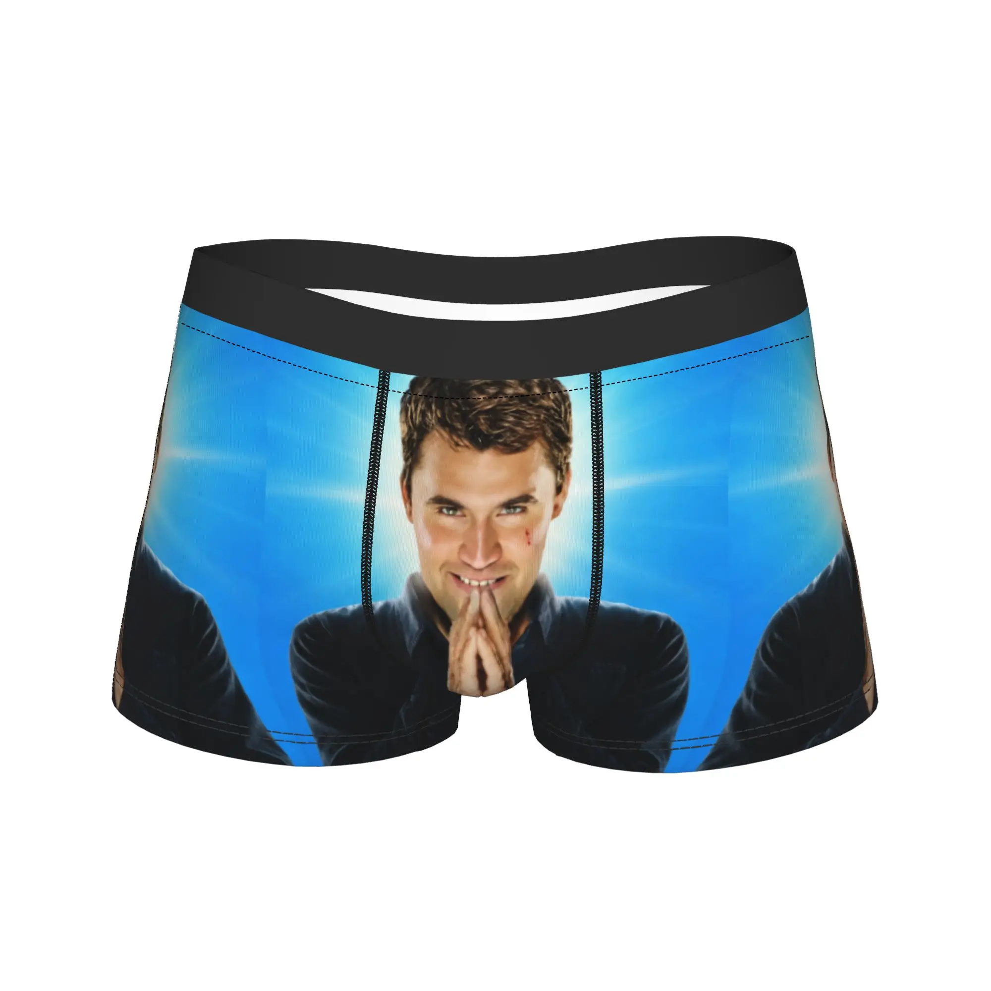 Charlie Kirk Prayer Pose Meme Shorts Briefs  Underwear Trenky Male Elastic Trunk Printed Plus Size Panties