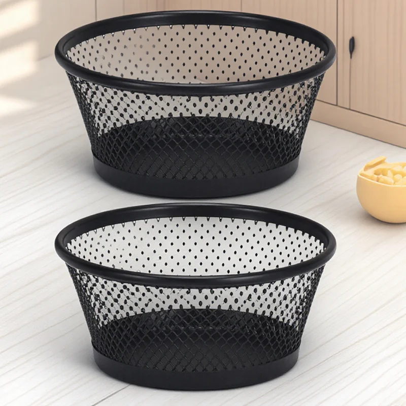 

2pcs Paper Clip Organizer Metal Mesh Holder Desk Storage Container For Office Supplies Small Parts Sorter Clip Dispenser