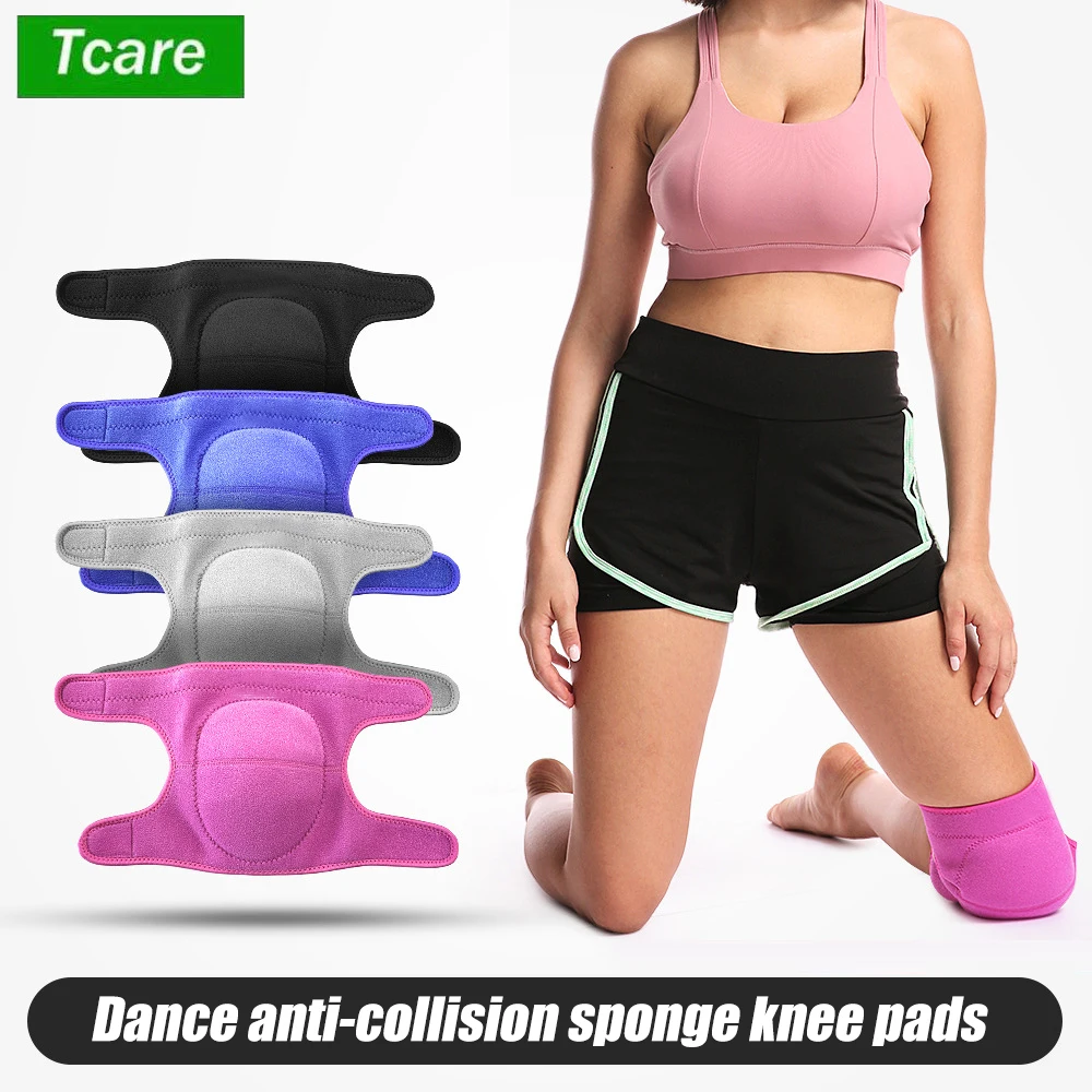 Tcare 1 PC Knee Pads for Dancers, Soft Adjustable Knee Protective, Knee Brace for Volleyball Football Dance Yoga Tennis Running