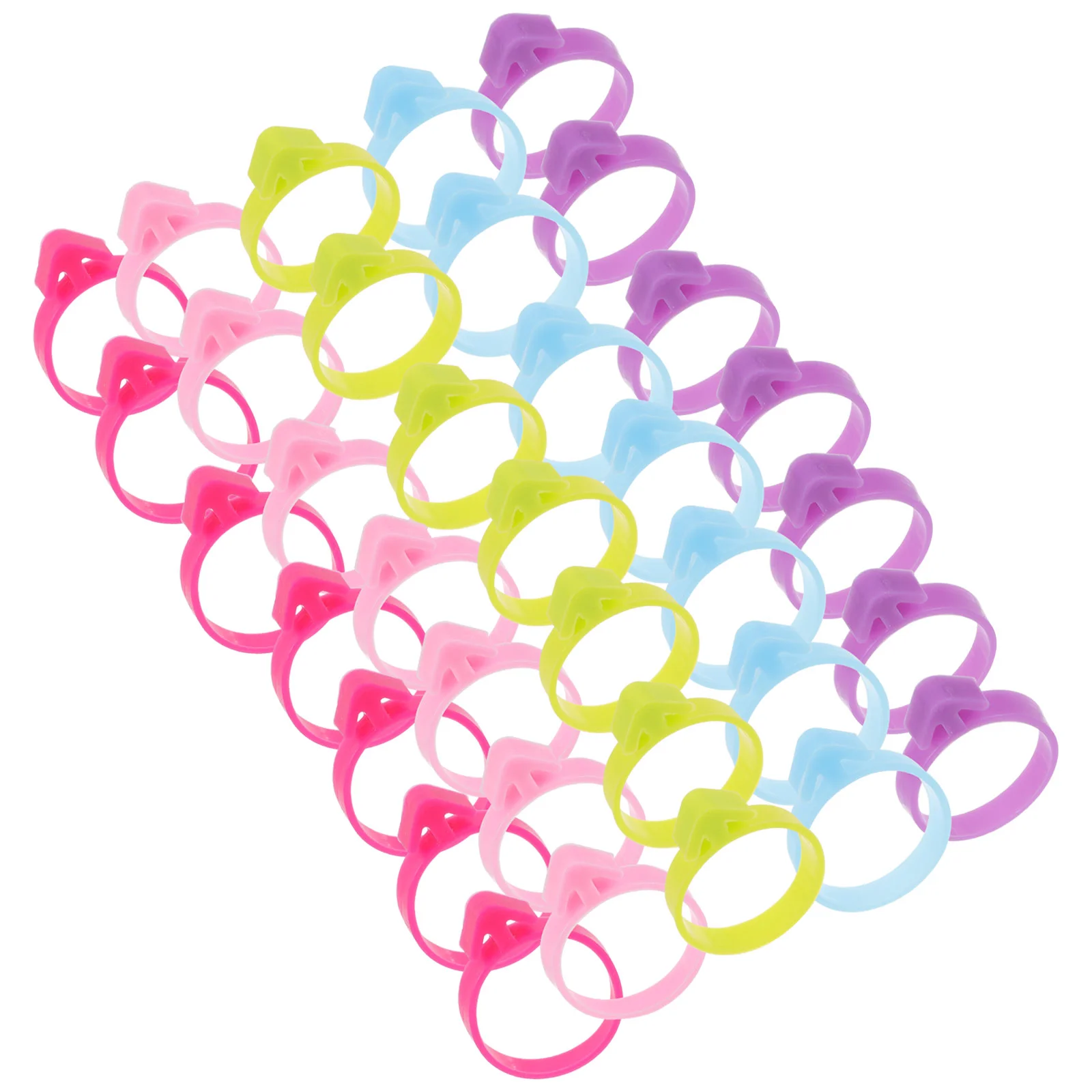 

100 Pcs Wire Ties Piping Bag Fixing Ring Reusable Clips Frosting Pastry Baking Icing Cookie