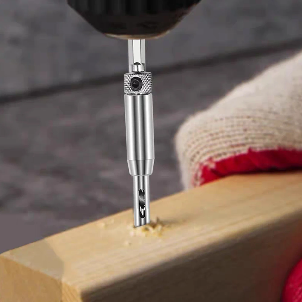 HSS Self Centering Hinge Drill Bit Door Window Cabinet Woodworking Hole Puncher Wood Reaming Tool Countersink Drill Bits Set