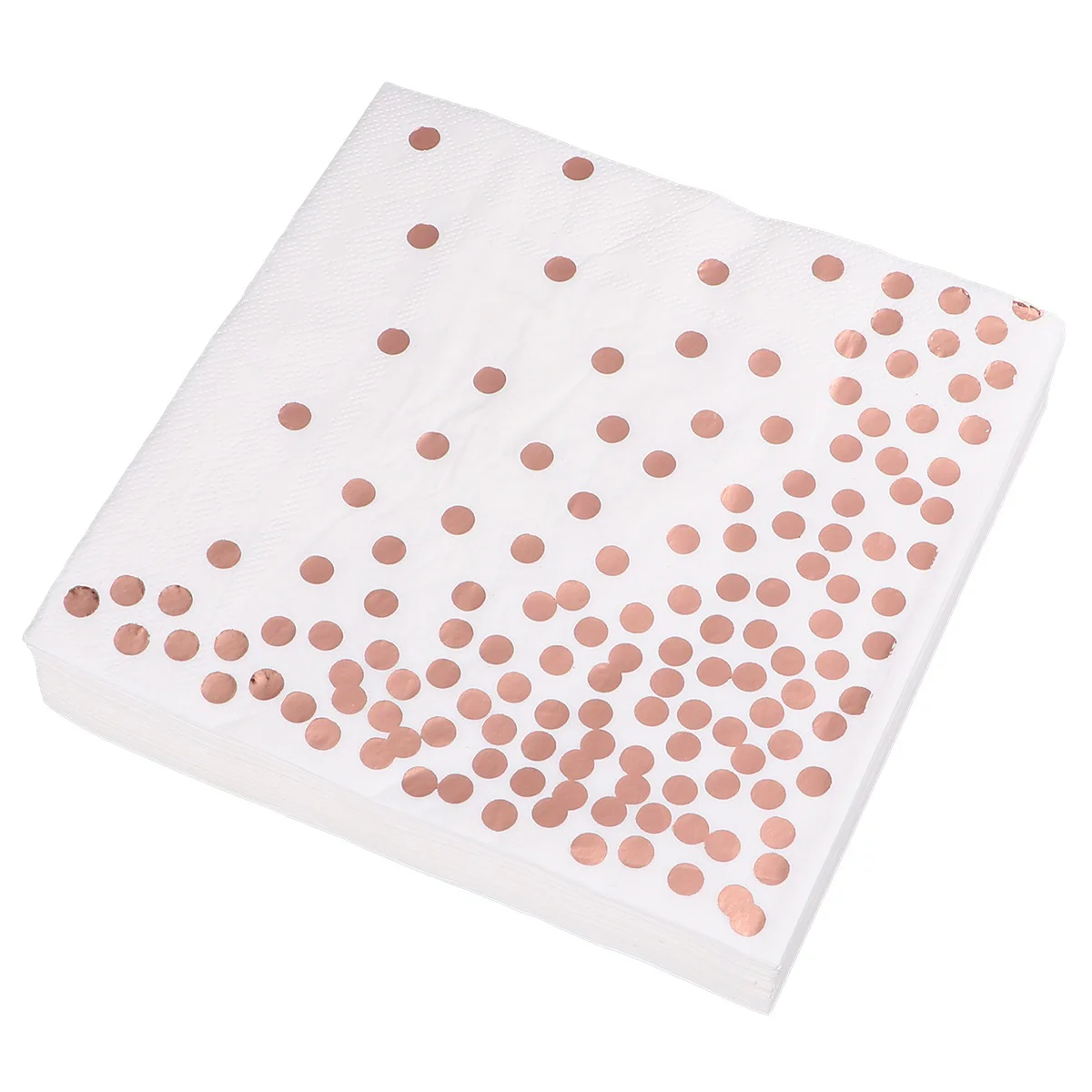 50pcs Disposable -dot Napkins Wedding Tissue Dinner Paper Towel Party Supplies for Hotel Restaurant (Golden)