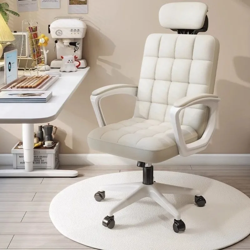 Studie Bequemer Bürostuhl Wohnzimmer Armlehnen Unterstützung Ergonomischer Bürostuhl Computer Moderne Chaise De Bureau Wohnaccessoires