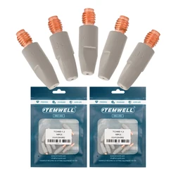 MIG 24KD Welding Contact Tips new coating protect 28mm M6 Gas Nozzle Tip 0.8mm 1.0mm 1.2mm MIG Welding Torche Welding Tool Parts