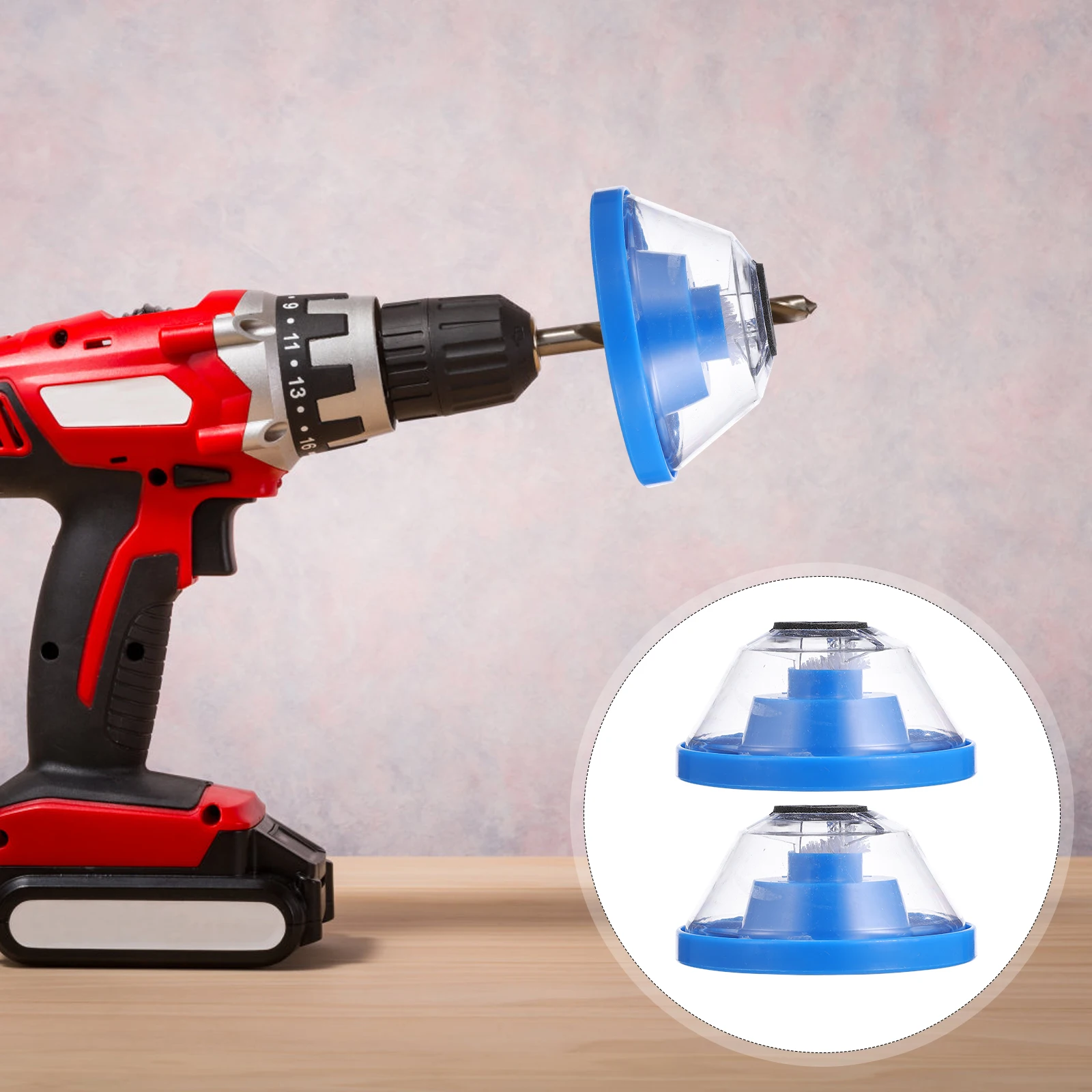 

2 Pcs Dustproof Cover Grey Bowl Drill Collectors Drilling Covers Electric Child