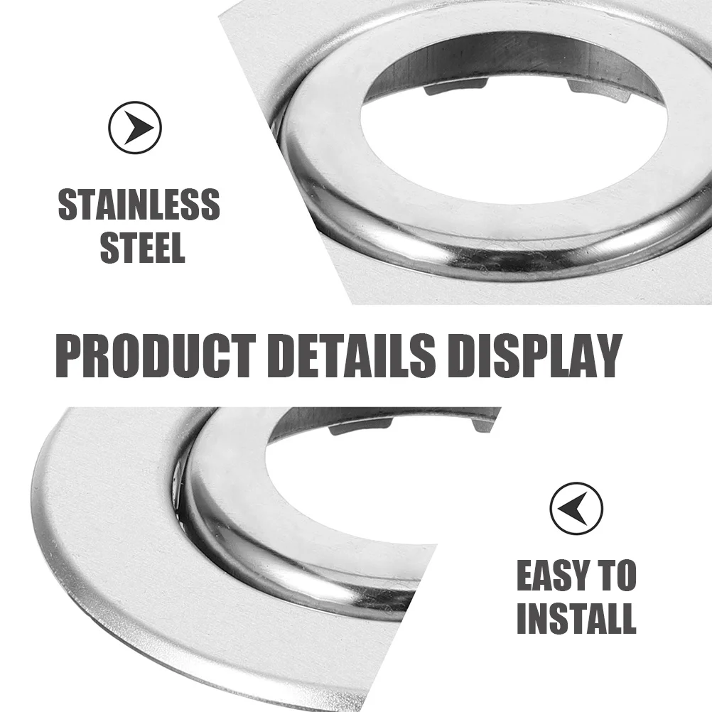 10 قطعة الفولاذ المقاوم للصدأ غطاء الرش النار لوحة طبقة مزدوجة راحة السقف تقليم ل الرش واقي رأس الحائط #4