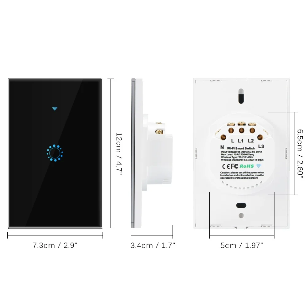 apagadores inteligentes wifi smart switch interruptor tuya smart home work with alexia alexa bocina inteligente interruptor wifi