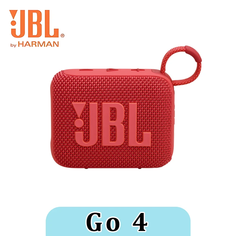 JBL GO4 Rojo Dorado, Altavoz Bluetooth Inalámbrico Portátil de Cuarta Generación con Subwoofer, Resistente al Agua, para Exteriores, Camping y Ciclismo