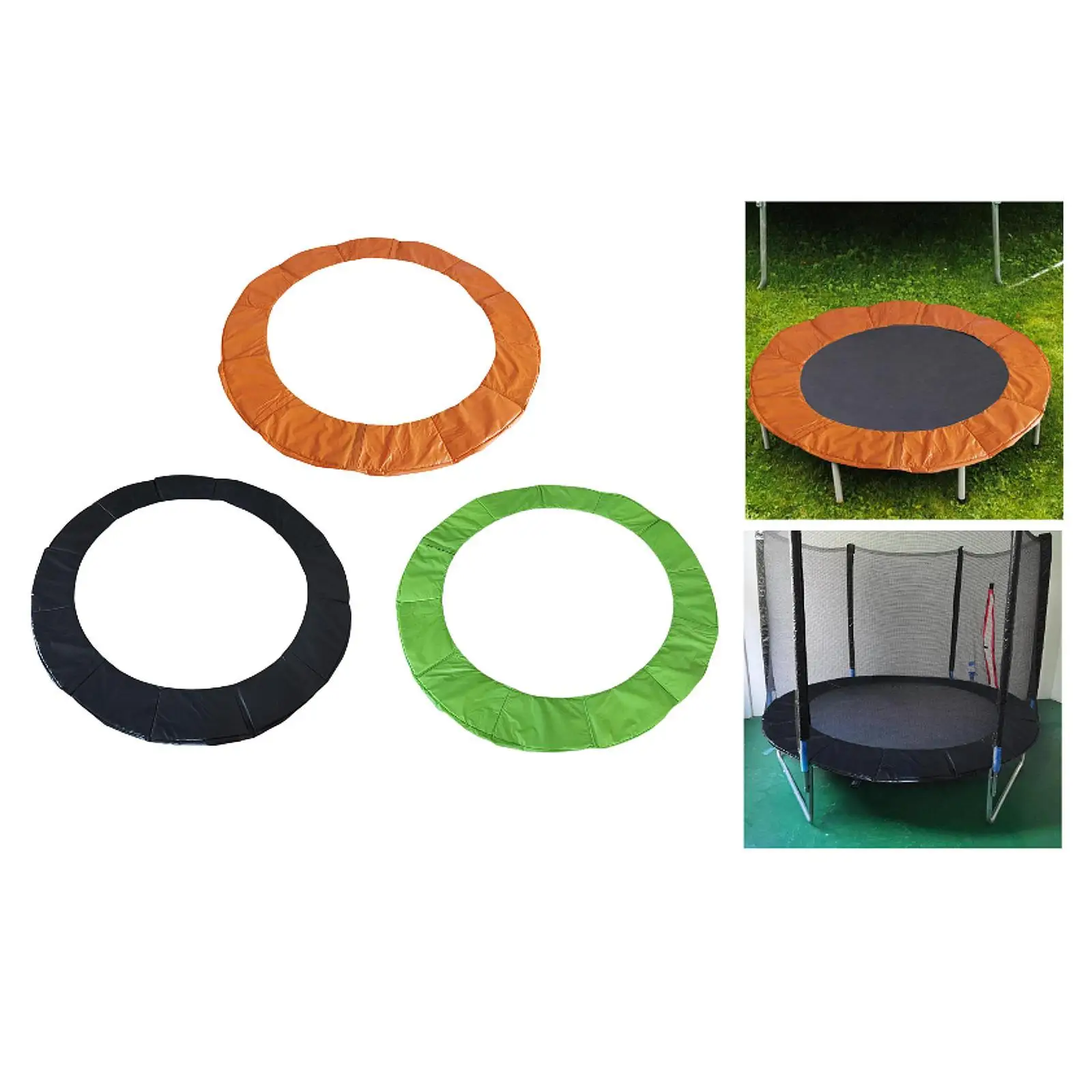 360 Degree Padding Trampoline Mat Weather Resistant Cover for Home Trampolines and Backyard Use