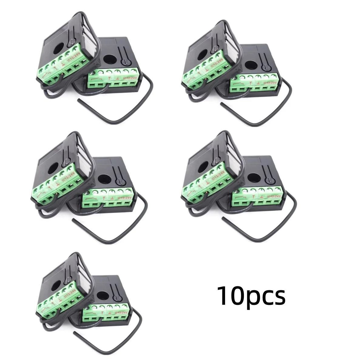 10pcs/lots 1 Channel Garage Door Receiver Remote Switch Remote Control for Garage Door Work with All Rolling Code on 433mhz