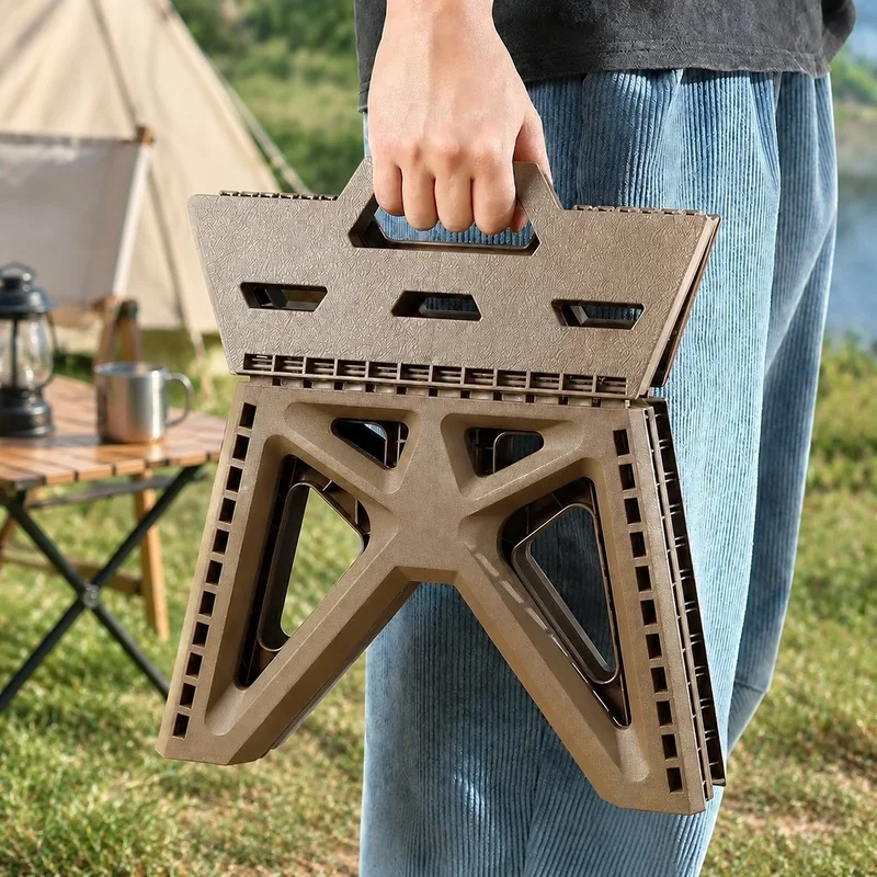 Portable Folding Stool Designed for Outdoor Use, Lightweight Yet Strong for Camping, Fishing, and Beach Adventures