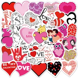 10/25/50pcs Valentines LOVE Stickers Graffiti Stickers for DIY Suitcase Water Bottle Phone Guitar Laptop Car Motorcycle