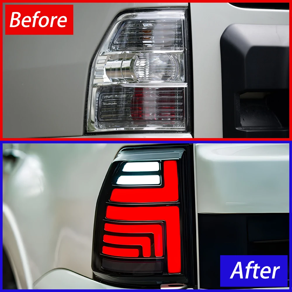 ATV&UTVFor Mitsubishi Pajero V93 V97 2006-2020 LED Car Tail Light Assembly Plug and Play Startup Effect Auto Rear Lamp Tool Acce view 3