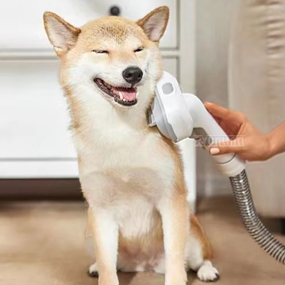 Dog Grooming Kit Household Pet Wireless Hair Comb Vacuum Suction Force Pet Grooming Tools for Shedding