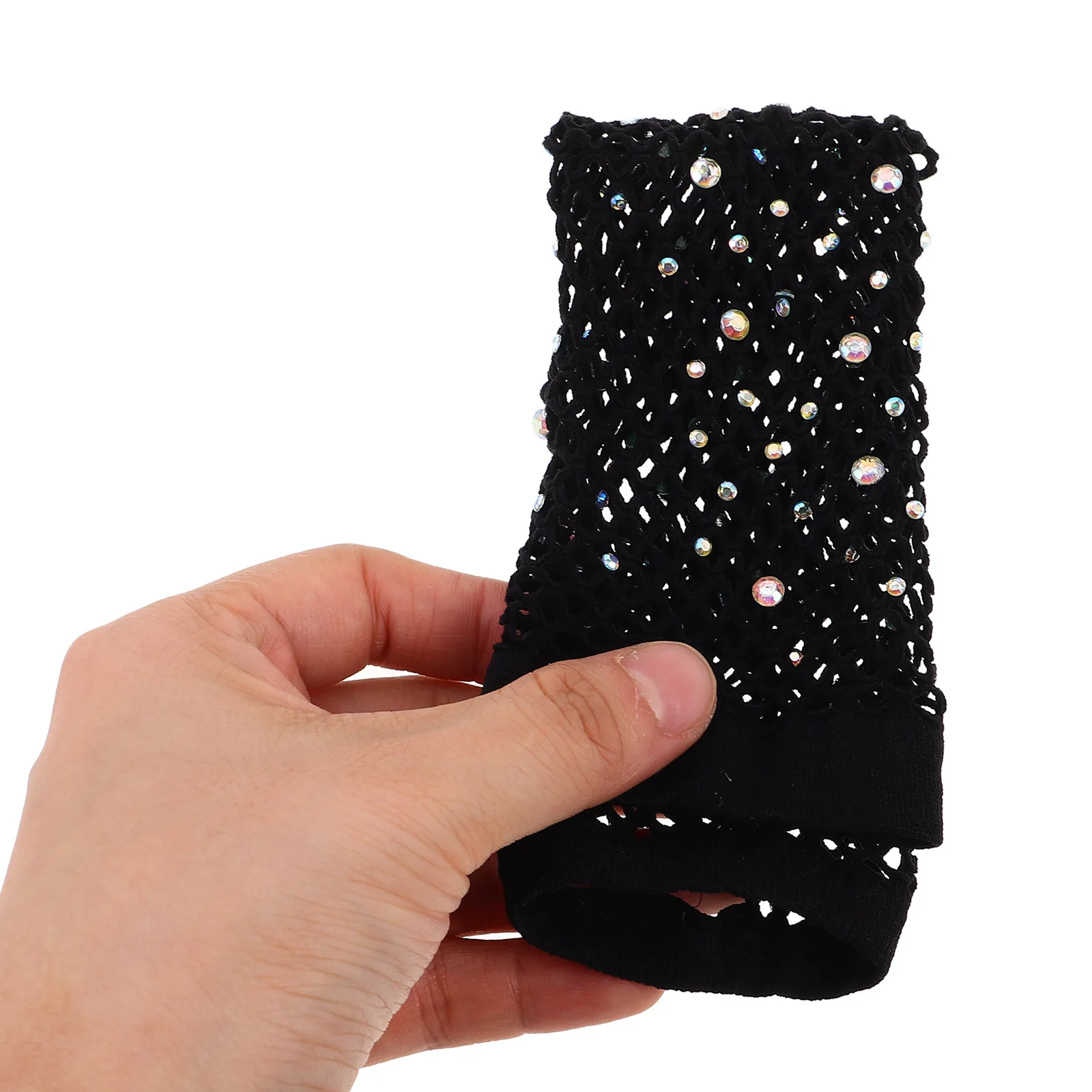 Sexy Strass-Fischnetz-Handschuhe, lange Netz-Armstulpen für Damen, Party, Maskenball, Zubehör, Armstulpen für Damen, Kostüm