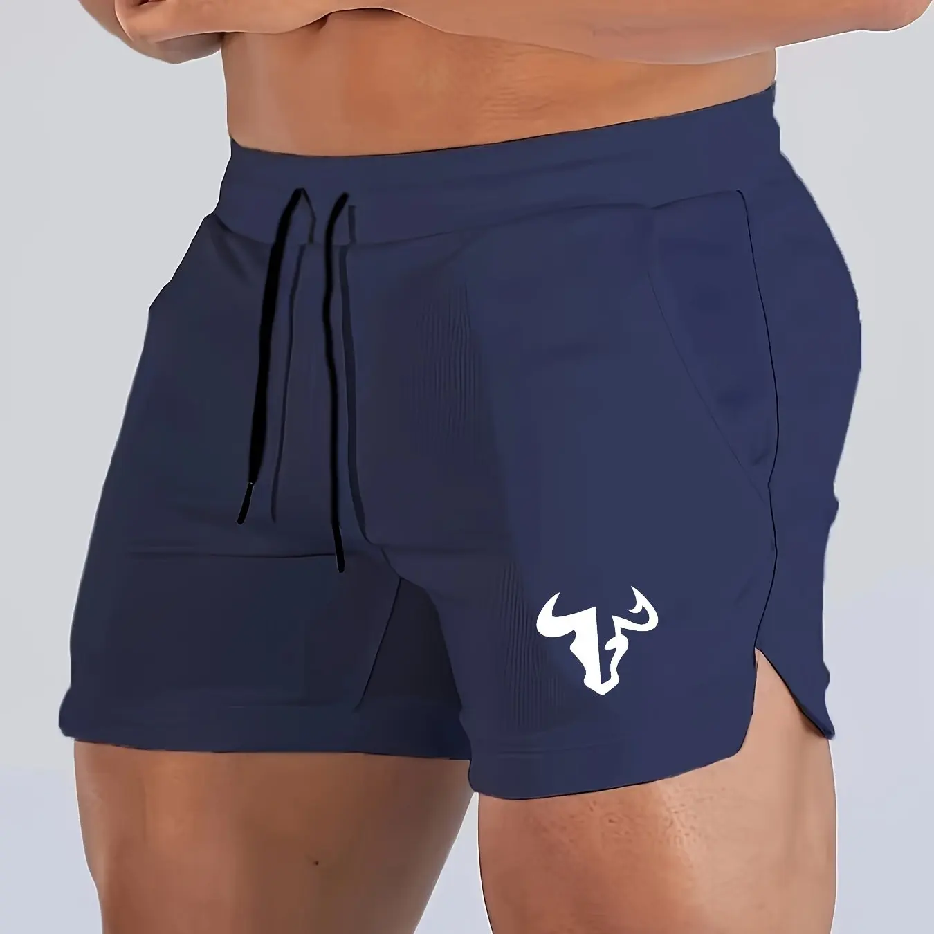 2026 New Men's Slim Fit Quick Dry Gym Shorts Elastic Waist Summer Fashion Casual Running Training Sports Shorts