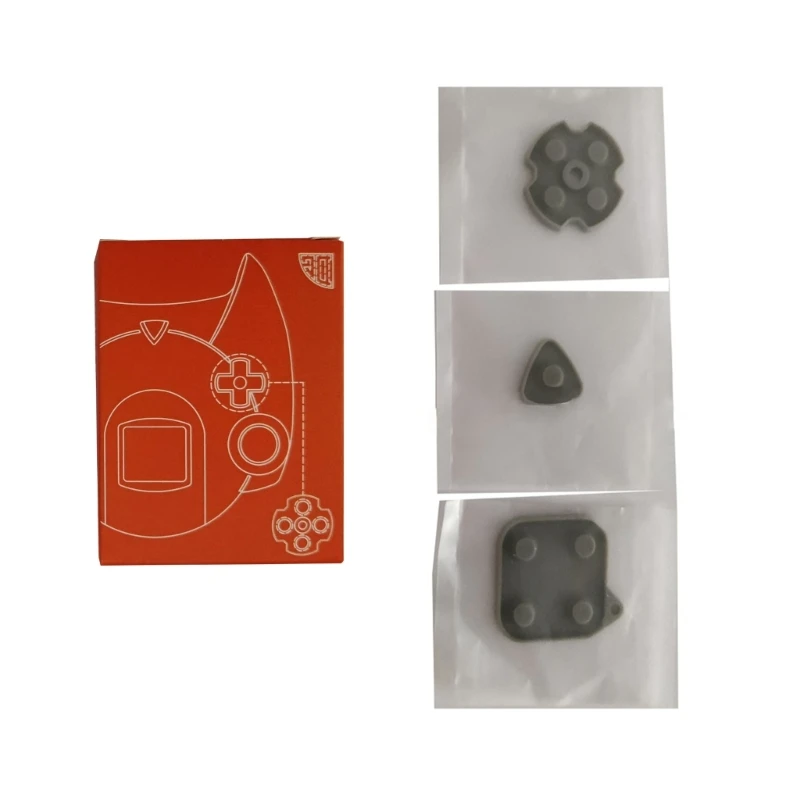 E9LB Silicone Nút Dành Cho Máy Bộ Điều Khiển Trò Chơi Dẫn Điện Cao Su Dán Miếng Lót Bàn Phím Nút Thay Thế