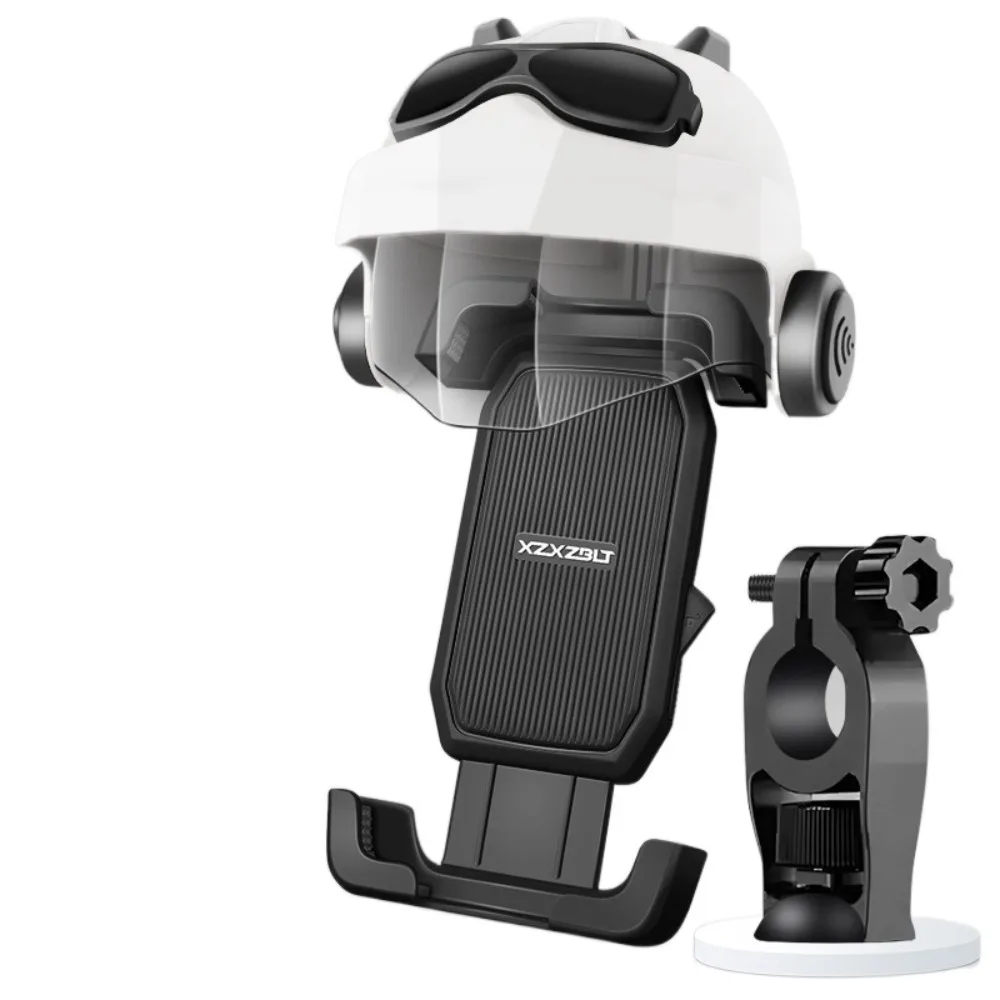 Waterproof Motorcycle Mobile Phone Holder Sunshade Adjustable Navigation Phone Holder Anti Vibration Cradle Clip