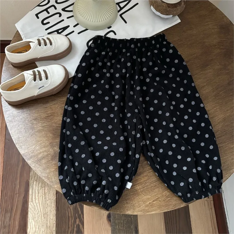 Fashion Baby Girl Boy Corduroy Pant Infant Toddler Teens Child Elegant Floral Trousers Spring Autumn Winter Baby Clothes 1-12Y