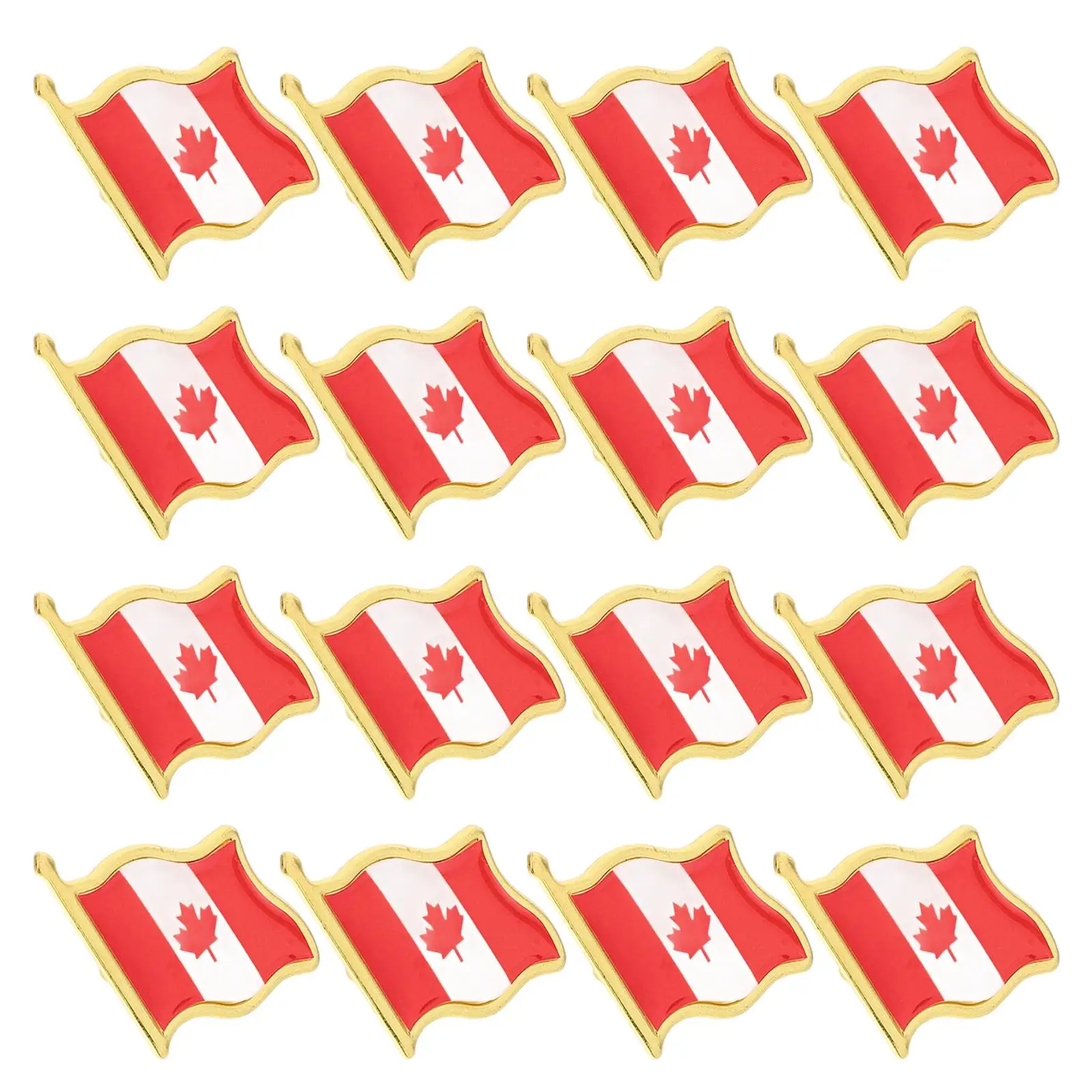 

25 Flag Pin Brooch Lapel Pins for Clothes Scarf Shawl Badge Reusable Long Lasting Not Deform Smooth Excellent Craft