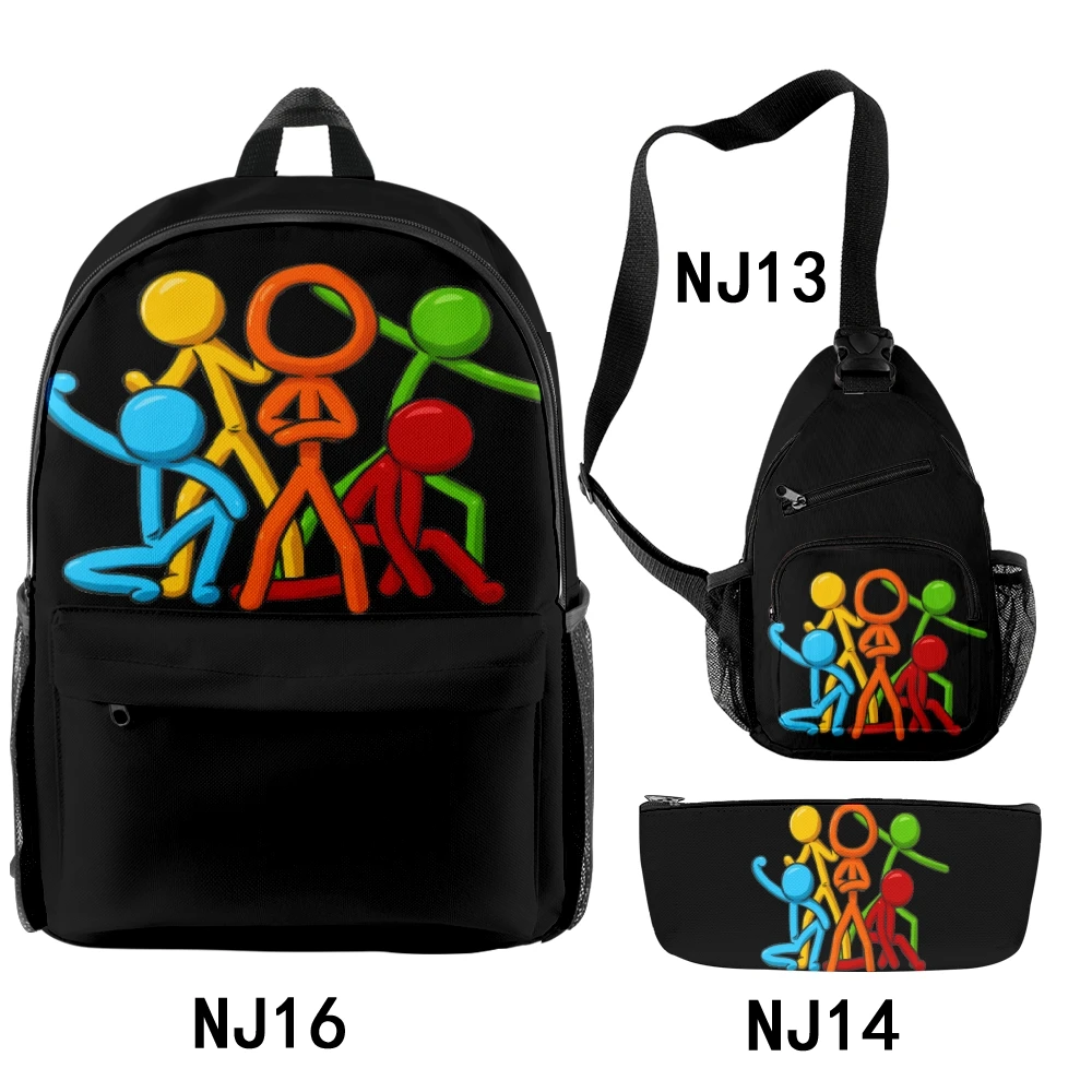 

Alan Becker Merch Backpacks 3 Pieces Sets Unique Zipper Daypack 2023 Casual Style Traval Bag Student School Bag Unisex Bags