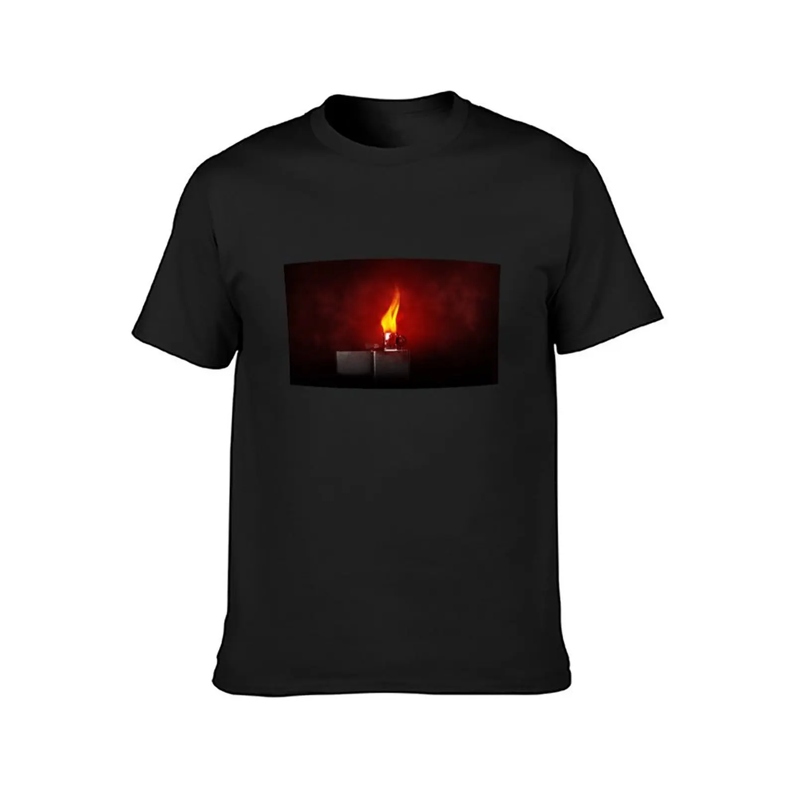 FLAME T-Shirt vintage clothes tops funny t shirts for men