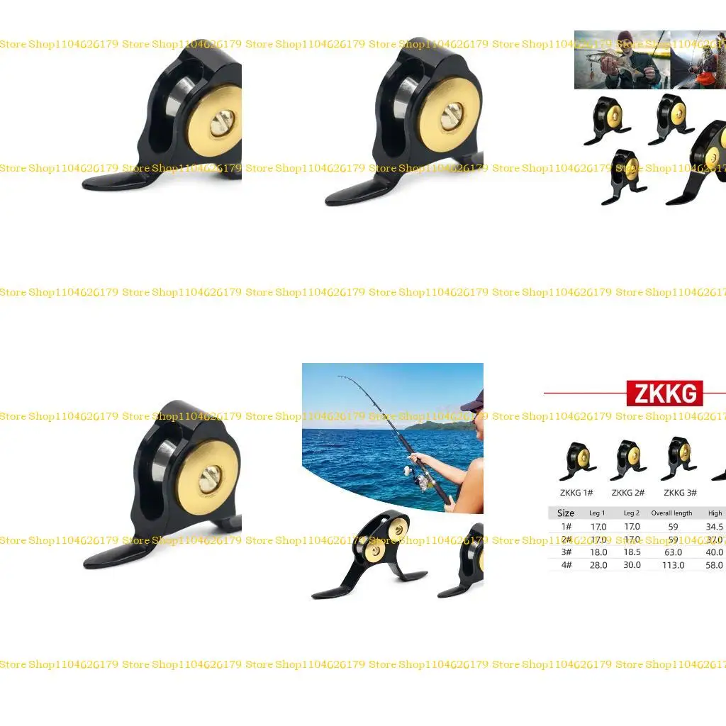 

A1A2 Alloy Fishing Roller Guide Heavy Duty Fishing Rod Guide Single/Double Roller Rod Guides for Rod Trolling Fishing