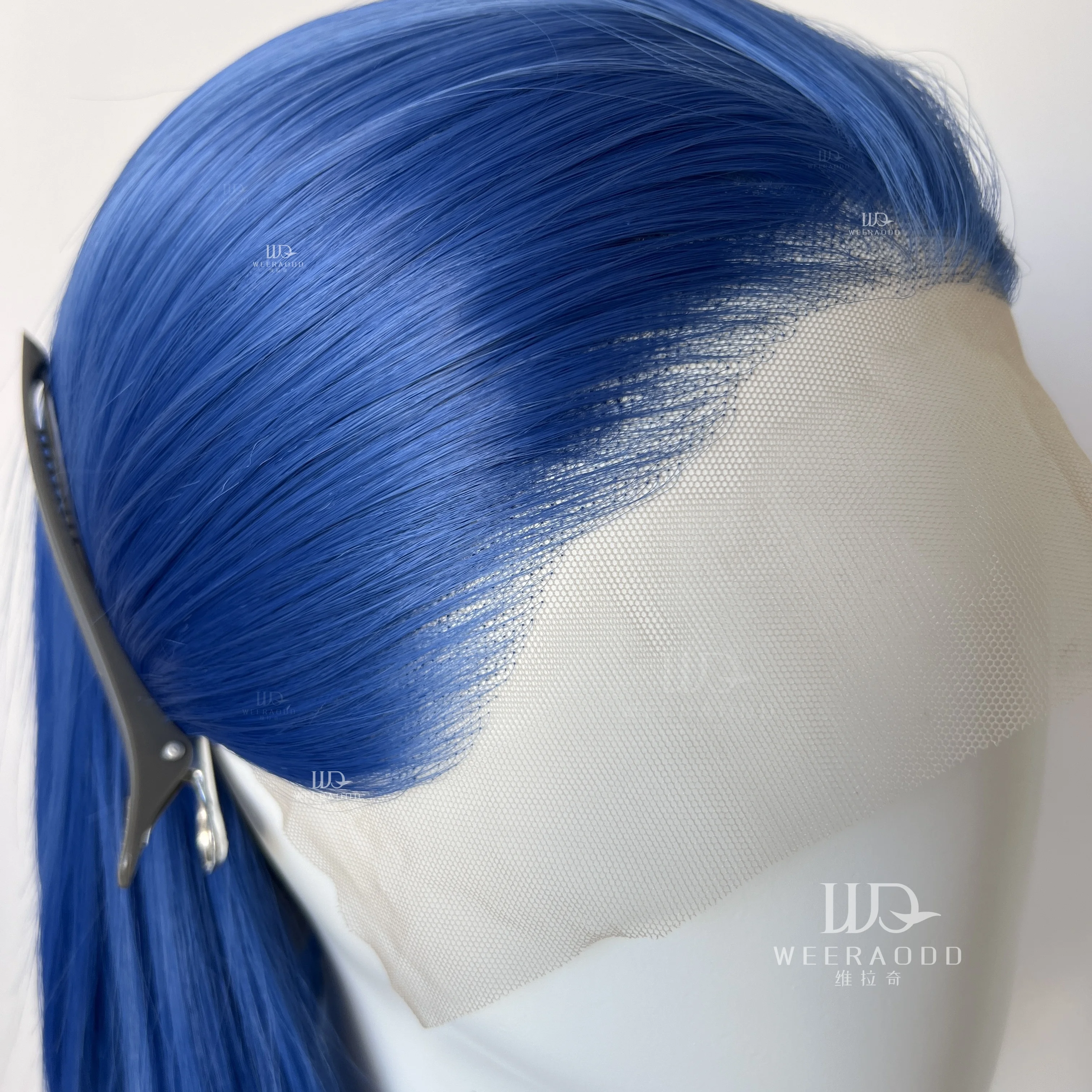 Peluca con malla أمامي sintetica azul zafiro oscuro 13x4 para mujer pelucas sin pegamento largas y rectas de 26 pulgadas peluc