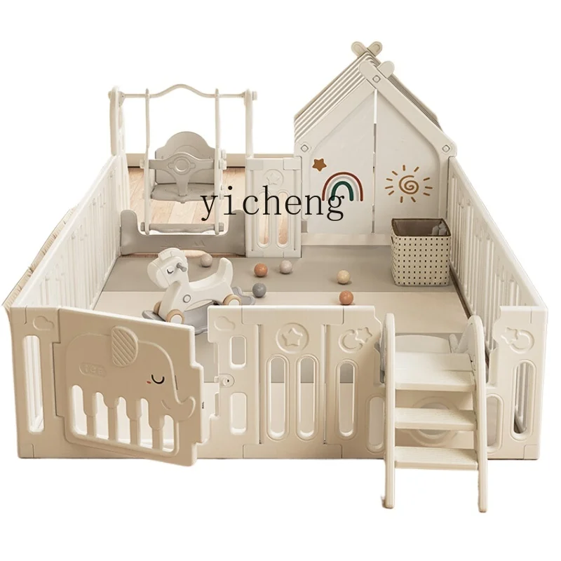 Tqh Baby Spiel Zaun Boden Kinderspiel matte Baby Zaun Innen kleines Haus Wohnzimmer Paradies