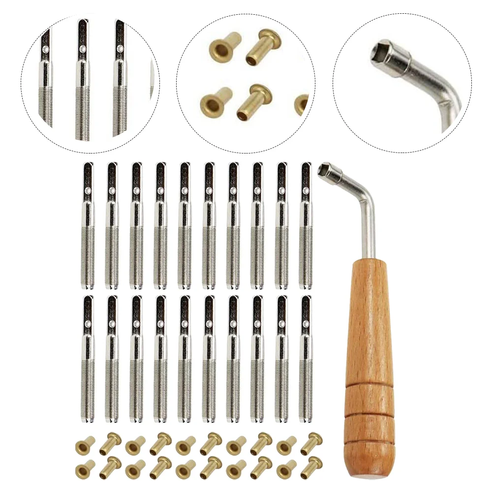 1 Set of Lyre Harp String Nails Lyre Pegs Lyre Harp Replacement Accessories slack adjuster tools Lyre Harp Pegs