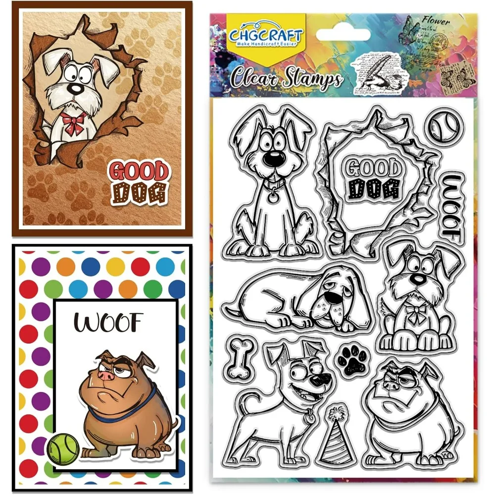 Niedliche Haustierhunde, lustiger transparenter Stempel, transparente Bastelstempel für DIY Scrapbooking, Fotoalbum, dekorative Karten, die Hund herstellen