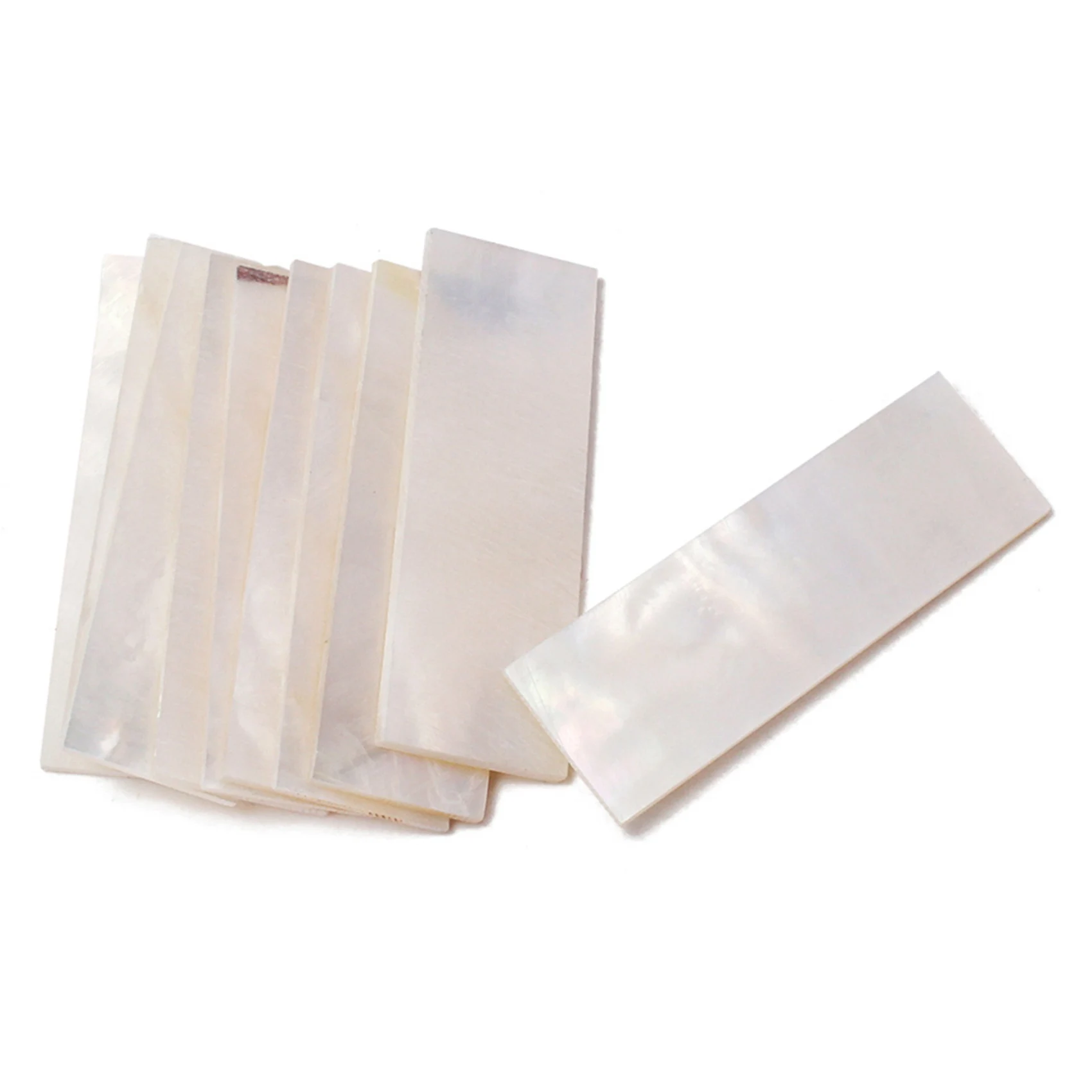 

Dropship-20Pcs Inlay Material White Mother Of Pearl Shell Blanks Sheet Rectangle Inlay Material For Guitar